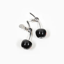 Load image into Gallery viewer, Takashi Murakami x Liquem - Cherry Earrings (Black)
