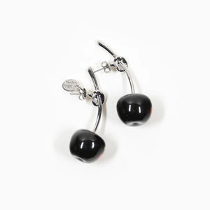 Takashi Murakami x Liquem - Cherry Earrings (Black)