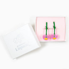 Load image into Gallery viewer, Takashi Murakami x Liquem - Cherry Earrings (Baby Pink)

