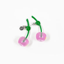 Load image into Gallery viewer, Takashi Murakami x Liquem - Cherry Earrings (Baby Pink)
