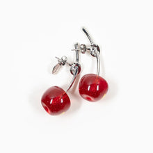 Load image into Gallery viewer, Takashi Murakami x Liquem - Cherry Earrings (Red)
