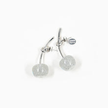 Load image into Gallery viewer, Takashi Murakami x Liquem - Cherry Earrings (Silver Clear)
