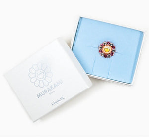 Takashi Murakami x Liquem - Flower Lapel Pin (Pink x White)