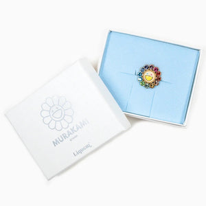 Takashi Murakami x Liquem - Flower Lapel Pin (Rainbow)