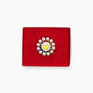 Takashi Murakami x Liquem - Pearl Flower Lapel Pin