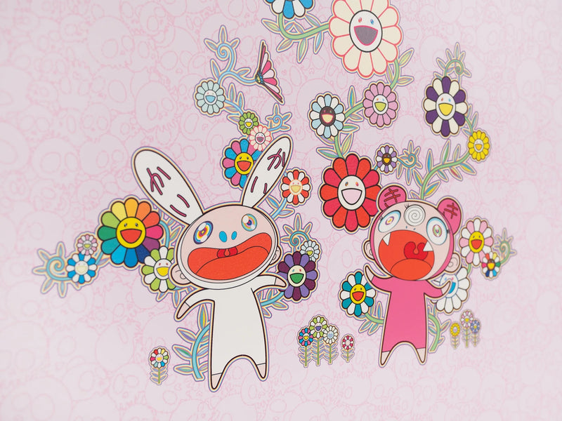 Takashi Murakami - Snow, Moon, and Flower: Flowers with Kaikai and Kiki