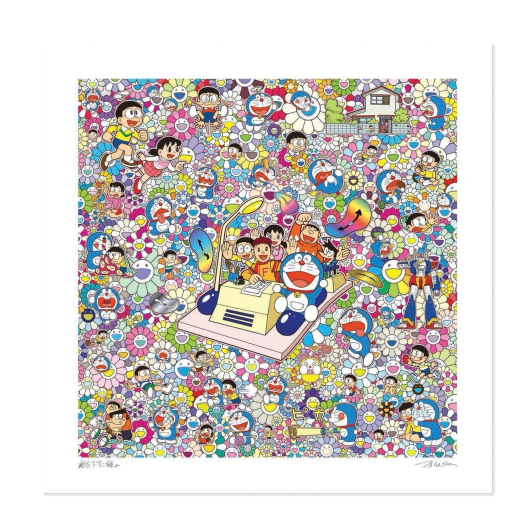 Takashi Murakami - On an Endless Journey on a Time Machine with the Author Fujiko. F. Fujio!