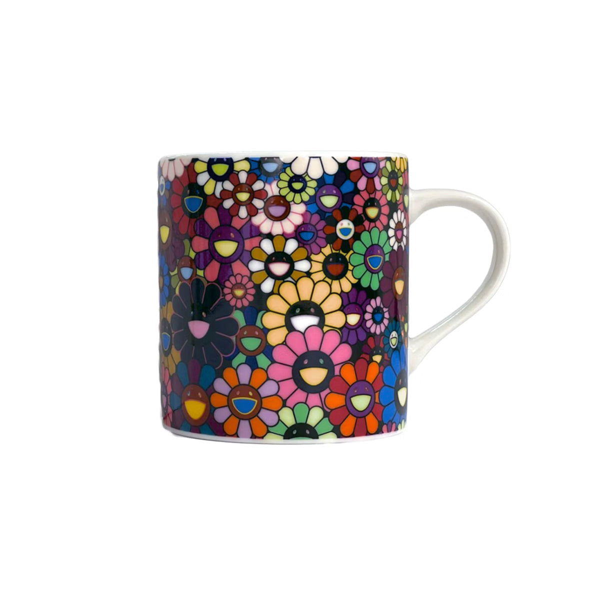 Takashi Murakami - Black Flower Field Mug