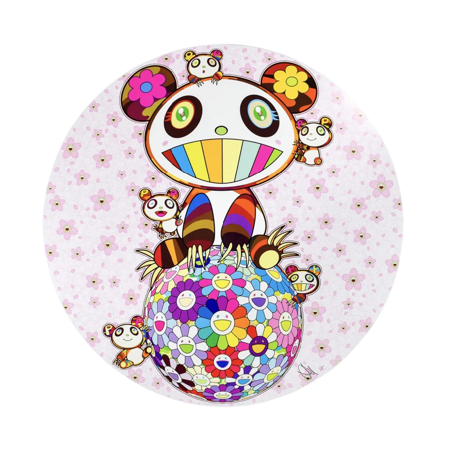 Takashi Murakami - Cherry Blossoms and Pandas, 2020