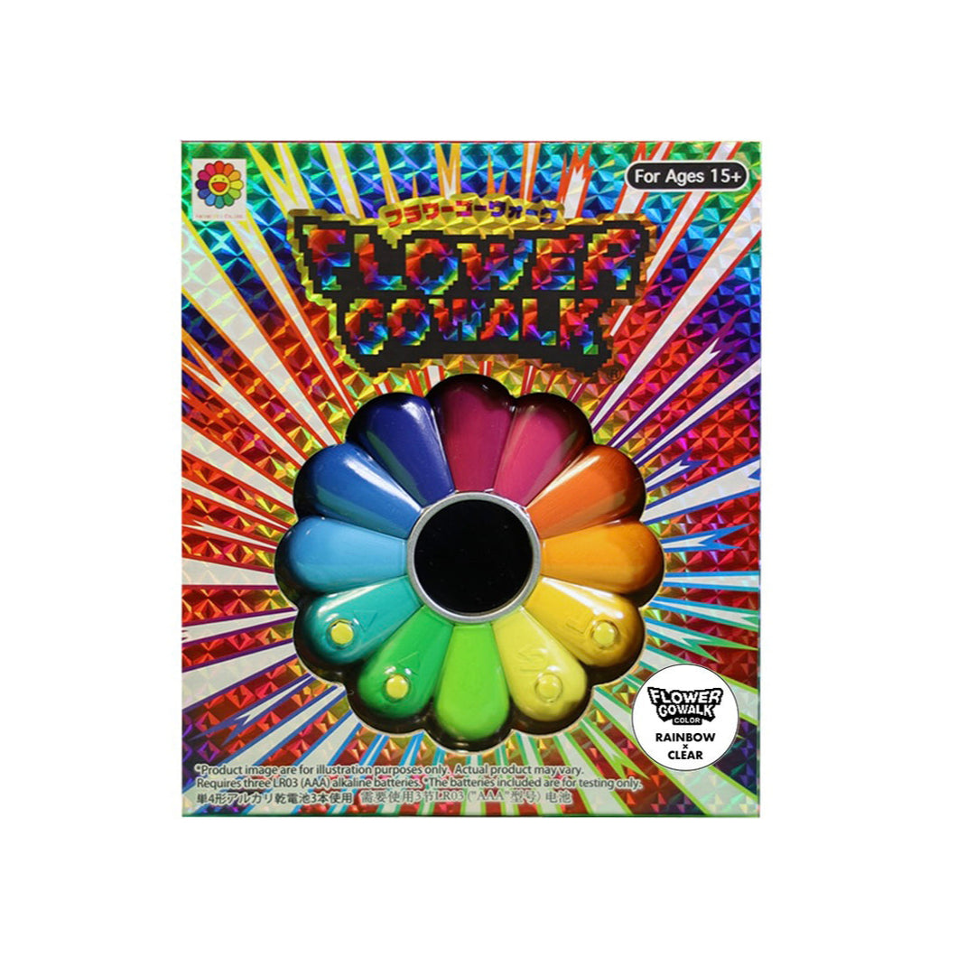 Takashi Murakami - Flower Go Walk Game - Rainbow x Clear (with Collectible Trading Card)
