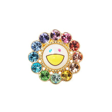 Load image into Gallery viewer, Takashi Murakami x Liquem - Flower Lapel Pin (Rainbow)
