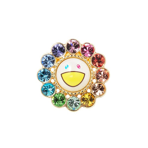 Takashi Murakami x Liquem - Flower Lapel Pin (Rainbow)