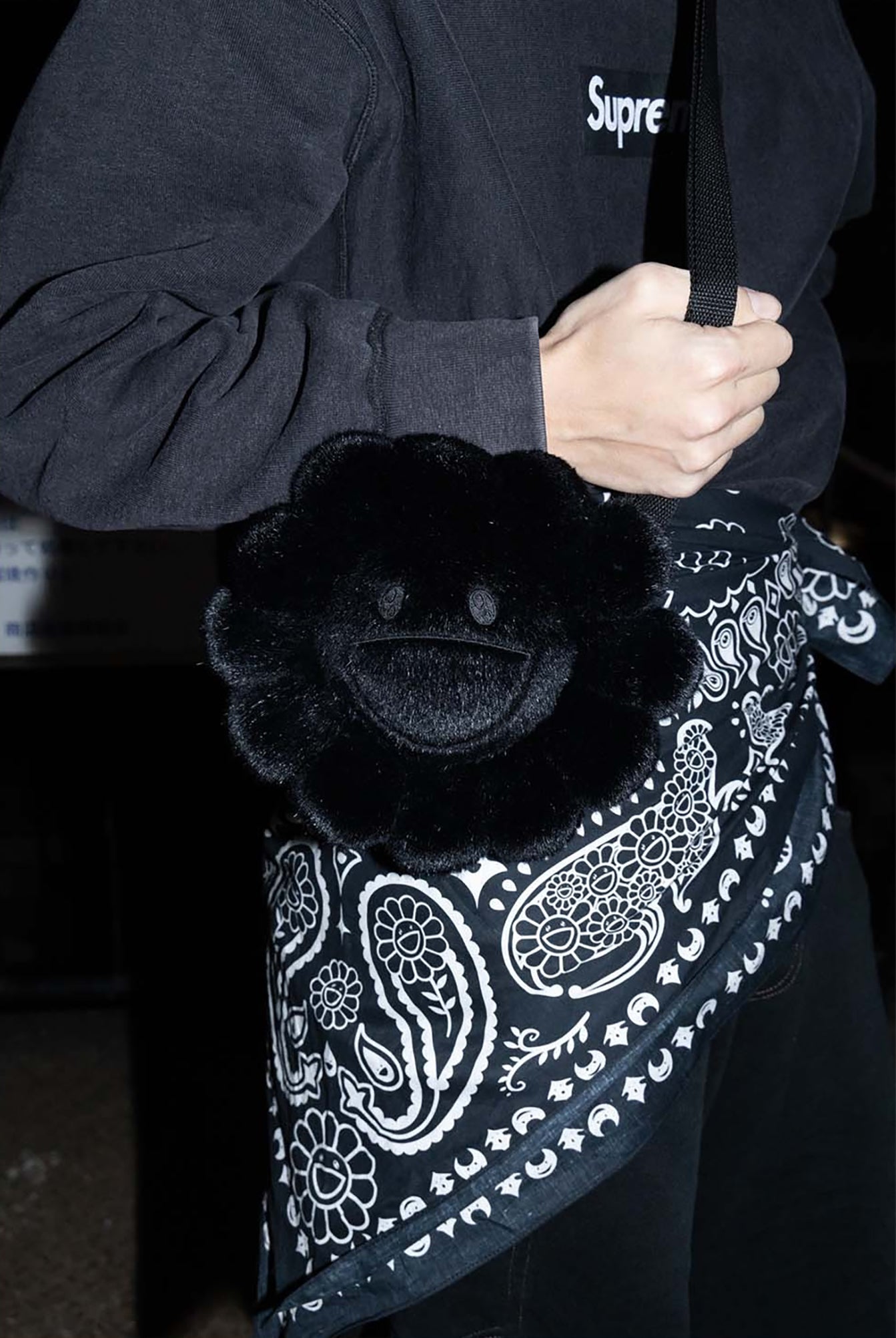 Takashi Murakami - Flower Pochette - All Black
