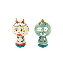 Load image into Gallery viewer, Takashi Murakami - Wind &amp; Thunder God Kokeshi Dolls
