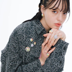 Takashi Murakami x Liquem - Flower Lapel Pin (Multicolor)