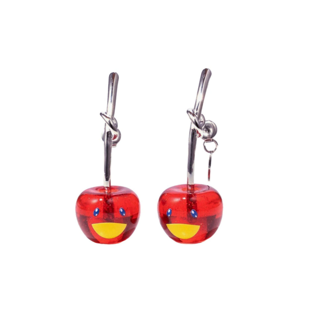 Takashi Murakami x Liquem - Cherry Earrings (Red)