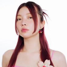 Load image into Gallery viewer, Takashi Murakami x Liquem - Cherry Earrings (Red)
