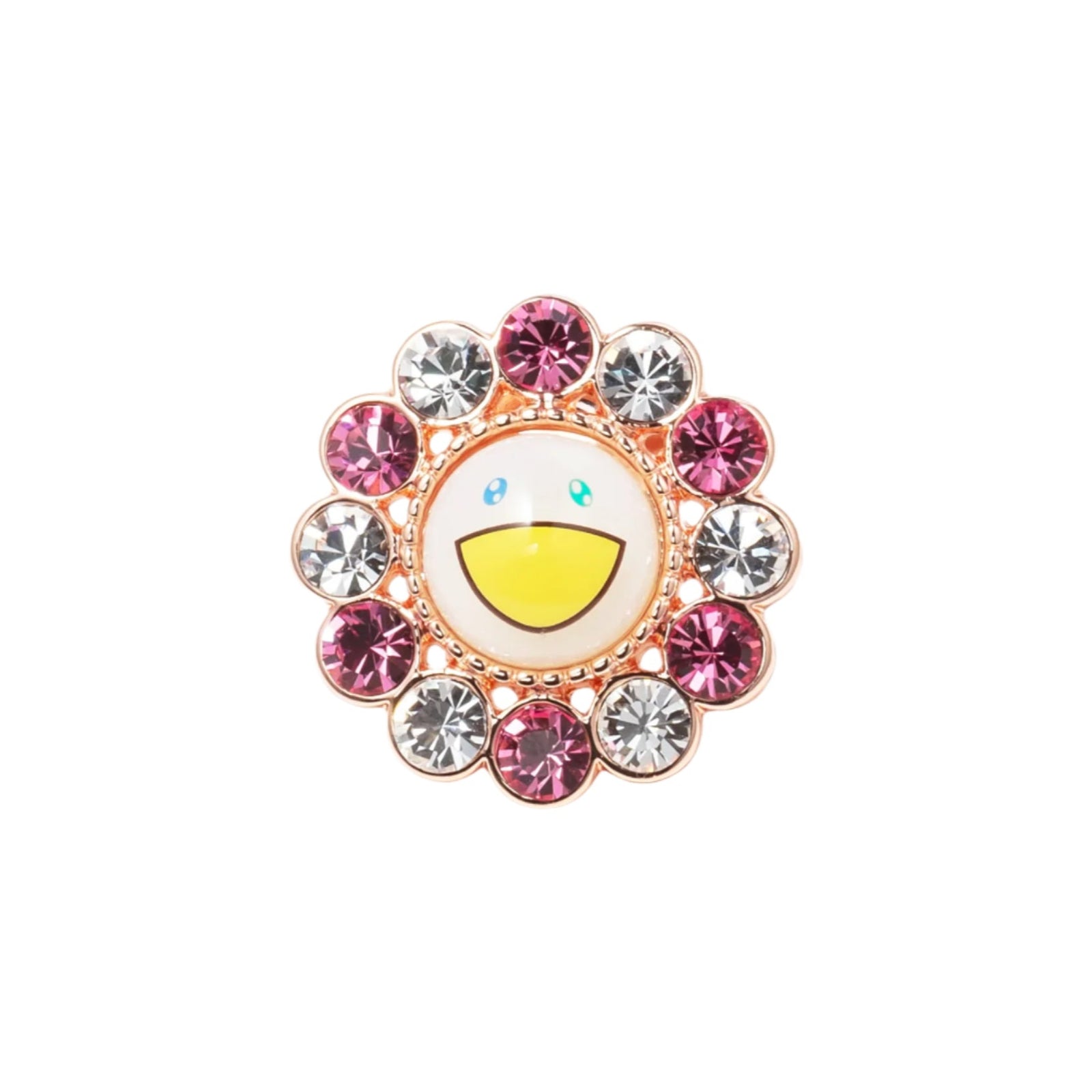 Takashi Murakami x Liquem - Flower Lapel Pin (Pink x White)