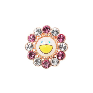 Takashi Murakami x Liquem - Flower Lapel Pin (Pink x White)