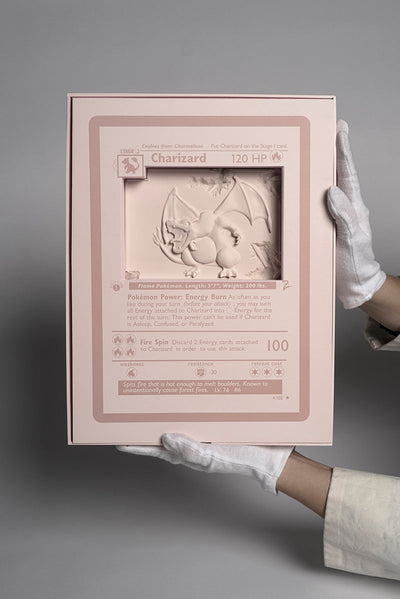 Daniel Arsham - Pink Crystalized Charizard Card