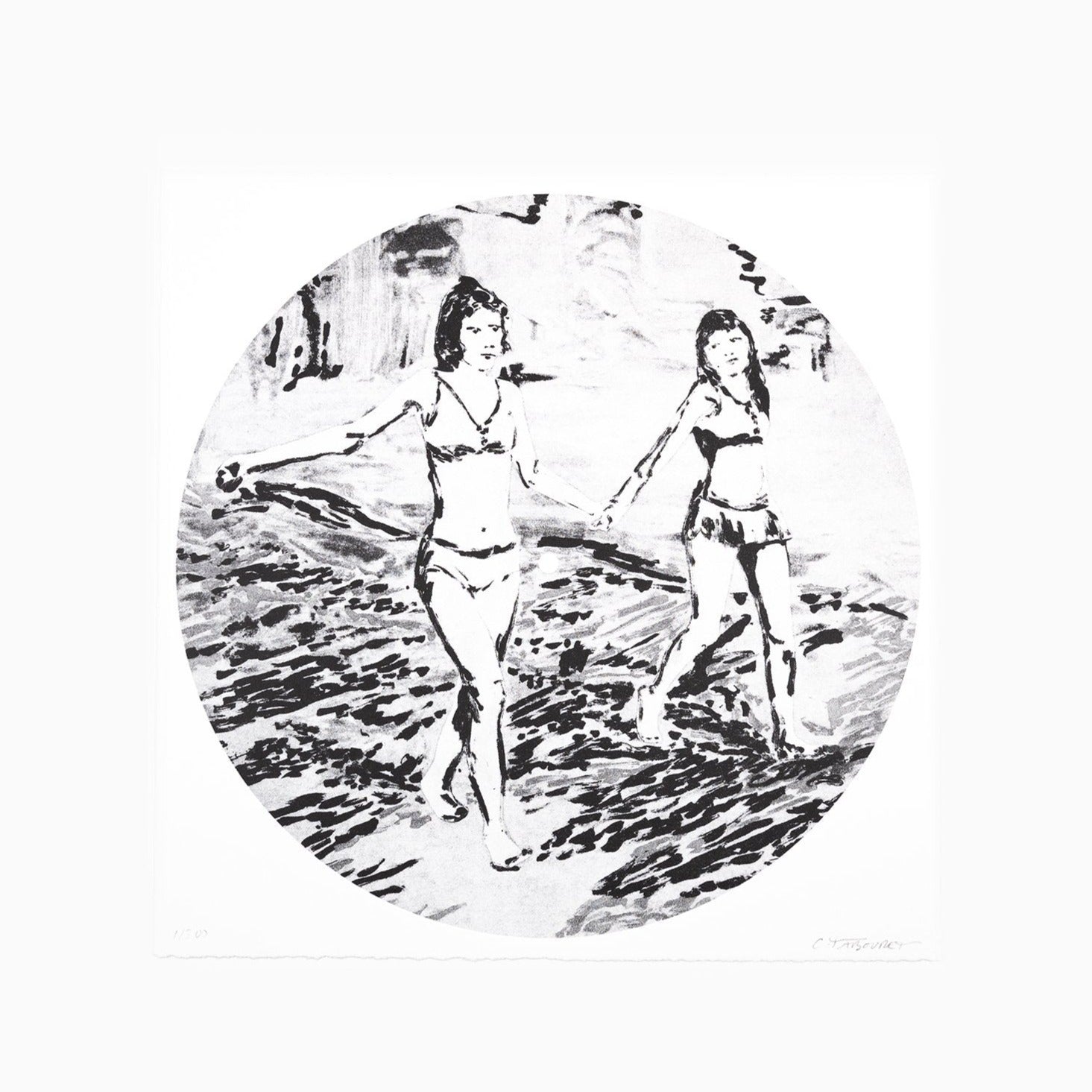Claire Tabouret x Alex Somers x Aska Matsumiya - Light Past Blue Vinyl Record + Print