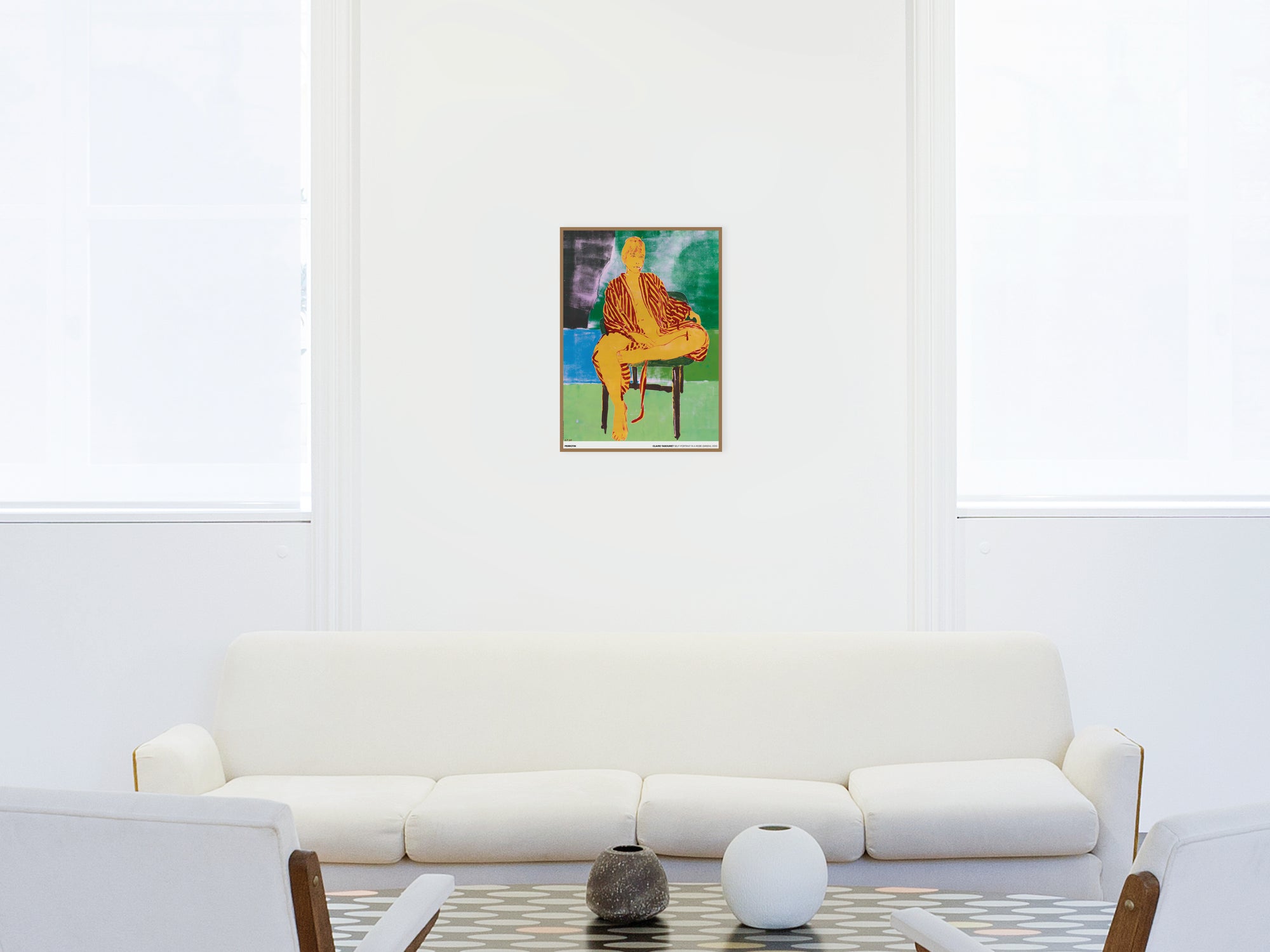 Claire Tabouret - Exhibition Poster: Self Portrait in a Robe (Green)
