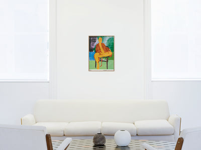 Claire Tabouret - Exhibition Poster: Self Portrait in a Robe (Green)