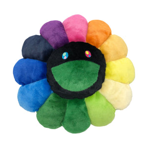 Takashi Murakami - Flower Pillow - Rainbow & Black (60cm)