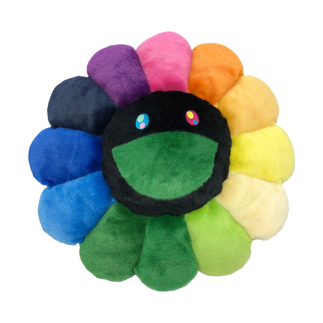 Takashi Murakami - Flower Pillow - Rainbow & Black (60cm)