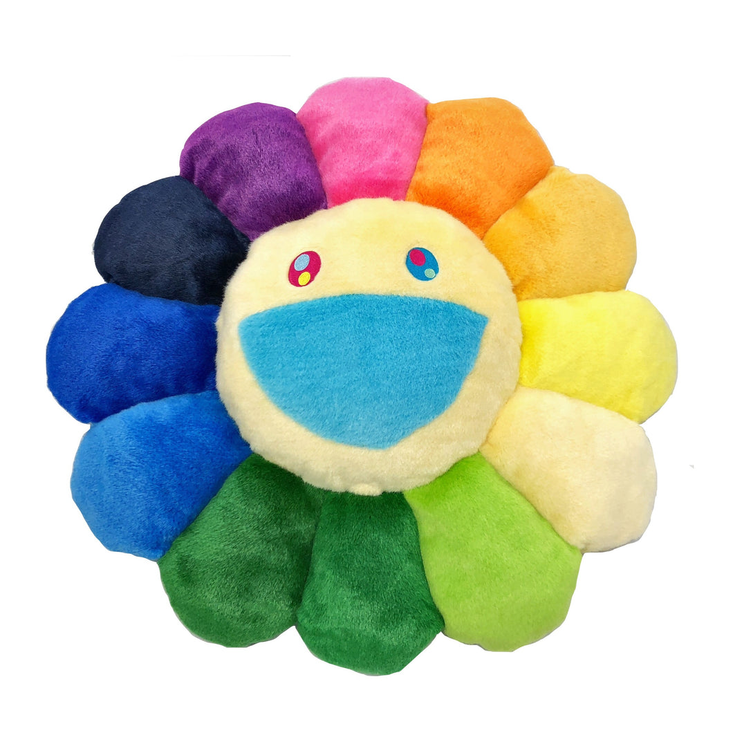 Takashi Murakami - Flower Pillow - Rainbow & White (60cm)