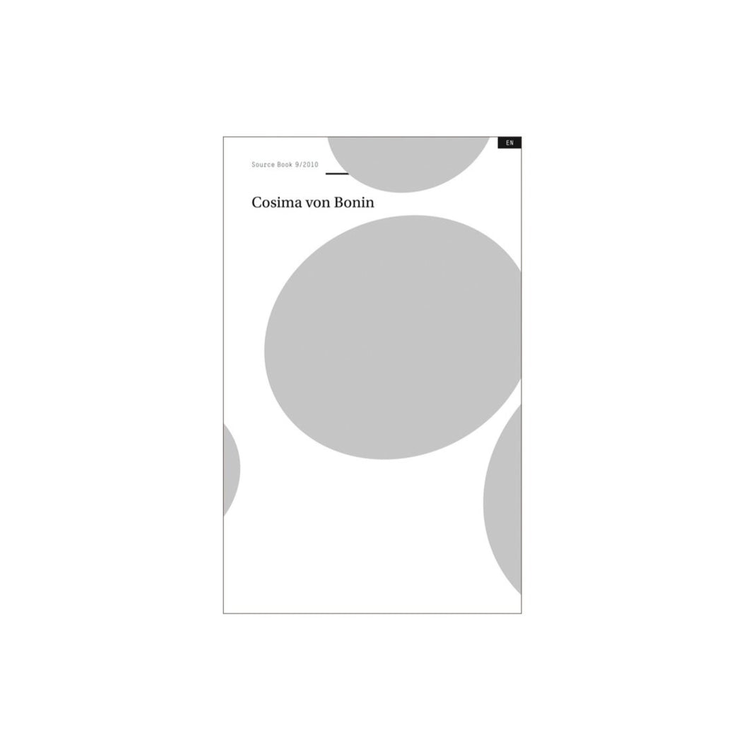 Cosima von Bonin - Source Book 9