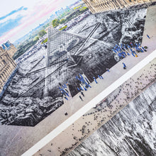 Load image into Gallery viewer, JR - JR au Louvre et le Secret de la Grande Pyramide, Diptyque - Paris, France, 2019

