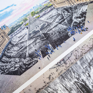 JR - JR au Louvre et le Secret de la Grande Pyramide, Diptyque - Paris, France, 2019