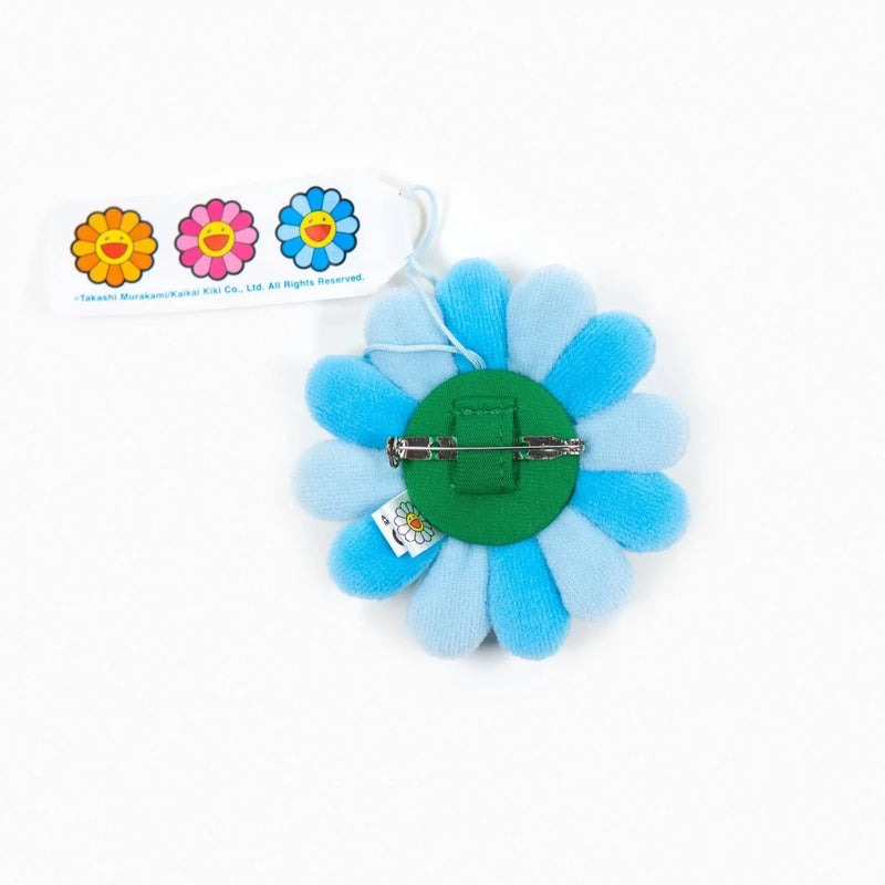 Takashi Murakami - Plush Flower Pin Keychain - Blue
