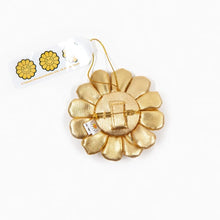 Load image into Gallery viewer, Takashi Murakami - Plush Flower Pin Keychain - Gold
