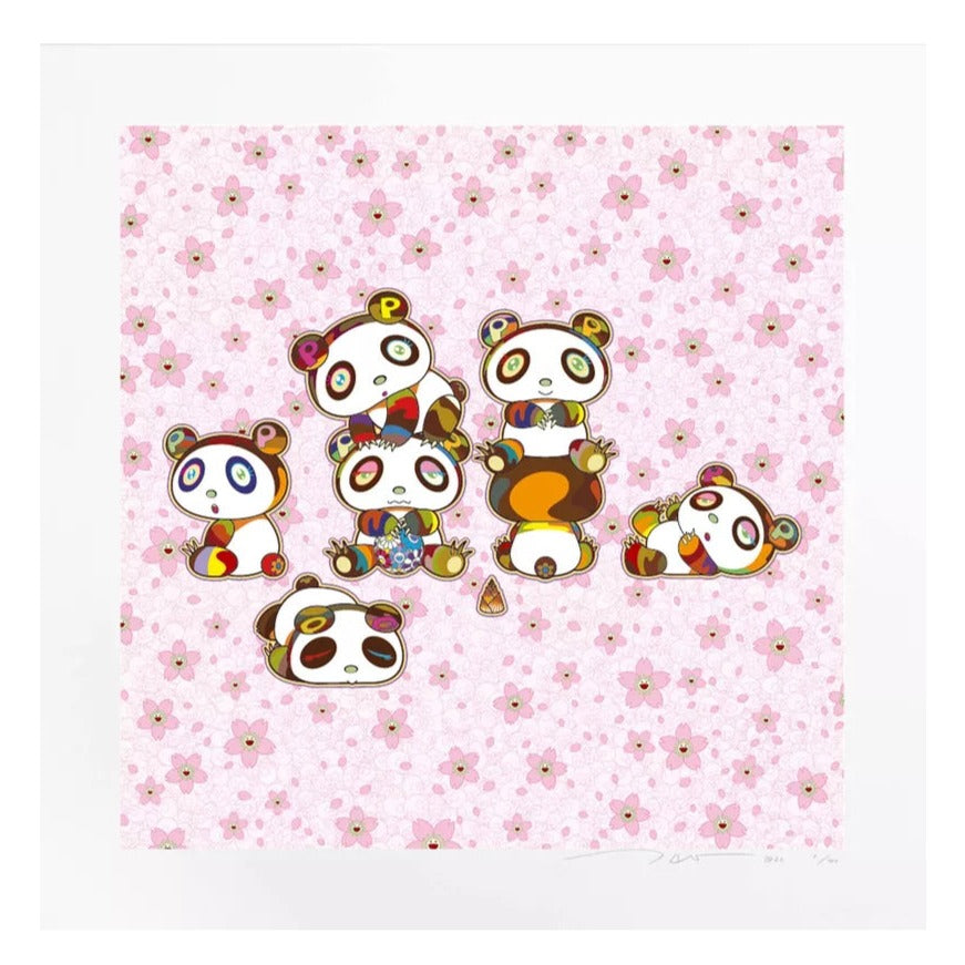 Takashi Murakami - Baby Pandas Cuddling! Yay!