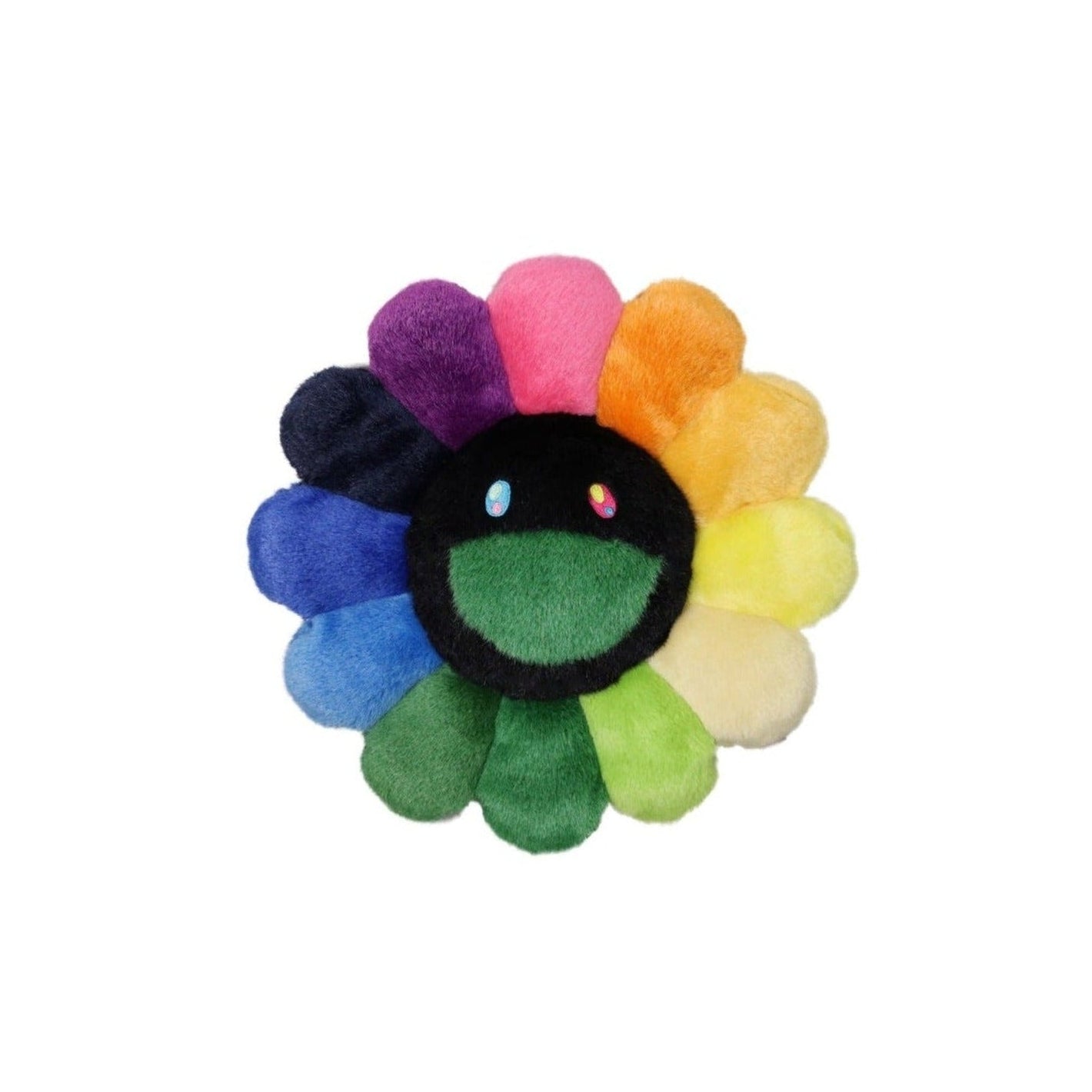 Takashi Murakami - Flower Pillow - Rainbow & Black (30cm)