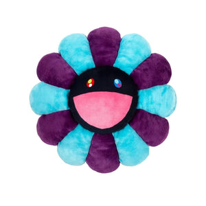 Takashi Murakami - Flower Pillow - Blue Purple Navy (60cm)