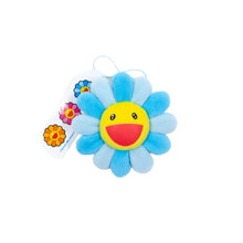 Load image into Gallery viewer, Takashi Murakami - Plush Flower Pin Keychain - Blue
