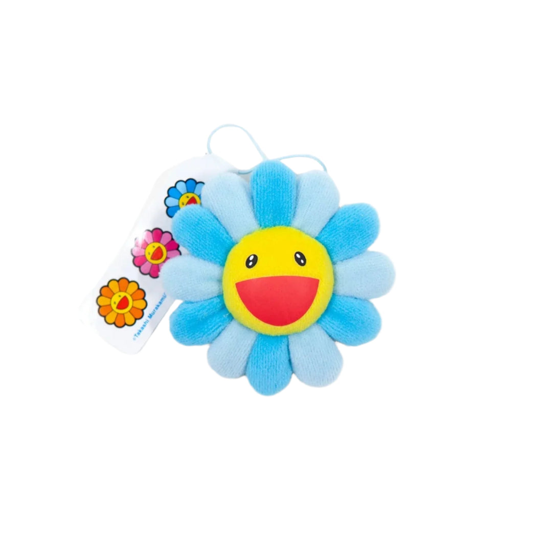 Takashi Murakami - Plush Flower Pin Keychain - Blue